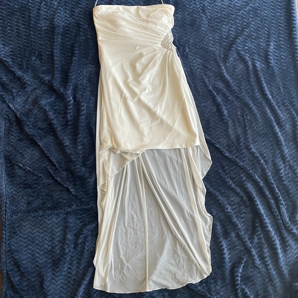 White mini dress